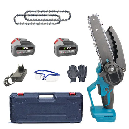 DTWA2-0058 Li-Ion Battery Electric Chain Saw Cordless 6-Inch Mini Portable Chain Saw