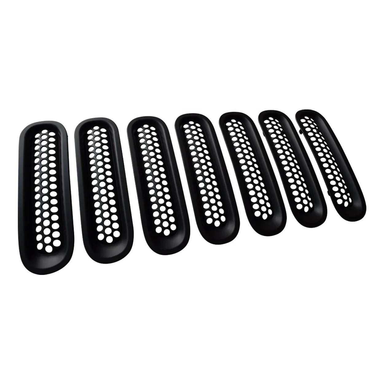 US Stock Clip-in Mesh Grille Insert - Matte Black for 2007-2015 Jeep Wrangler JK