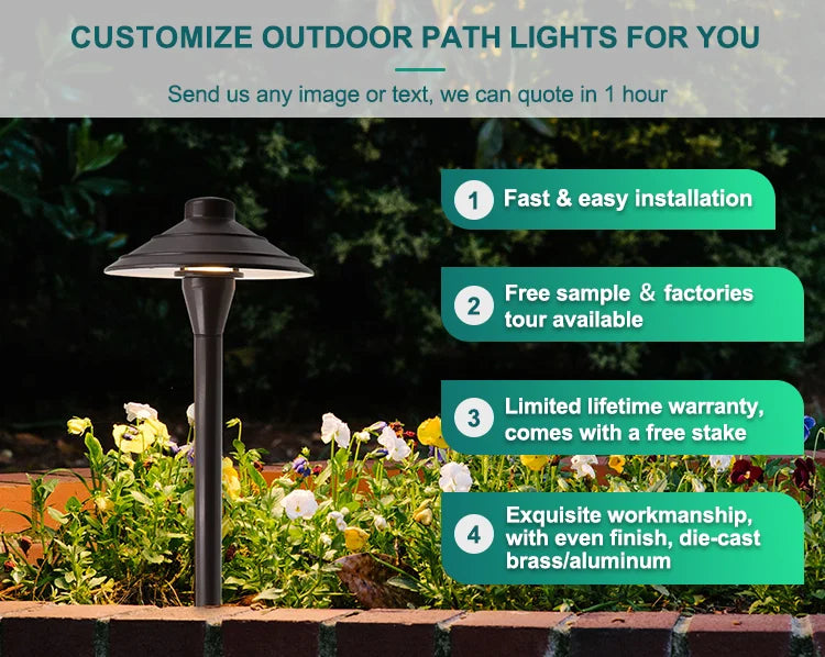 USA Warehouse in Stock LT2403A 12V AC/DC IP65 Waterproof Low Voltage 12V Pathway Yard Driveway Landscaping Light