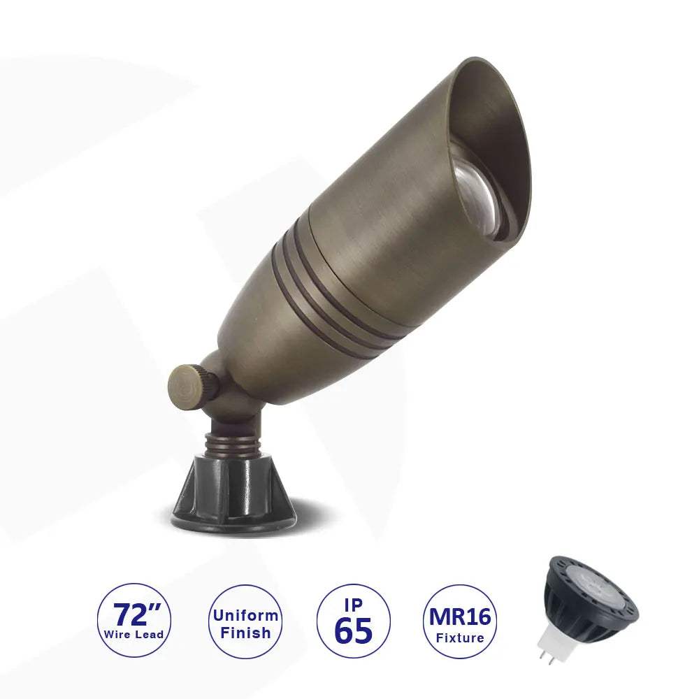 USA Warehouse LT2105 Antique Bronze Finish New Item with ETL Certificate LED Landscape Lighting Brass Spot Light up Lighting