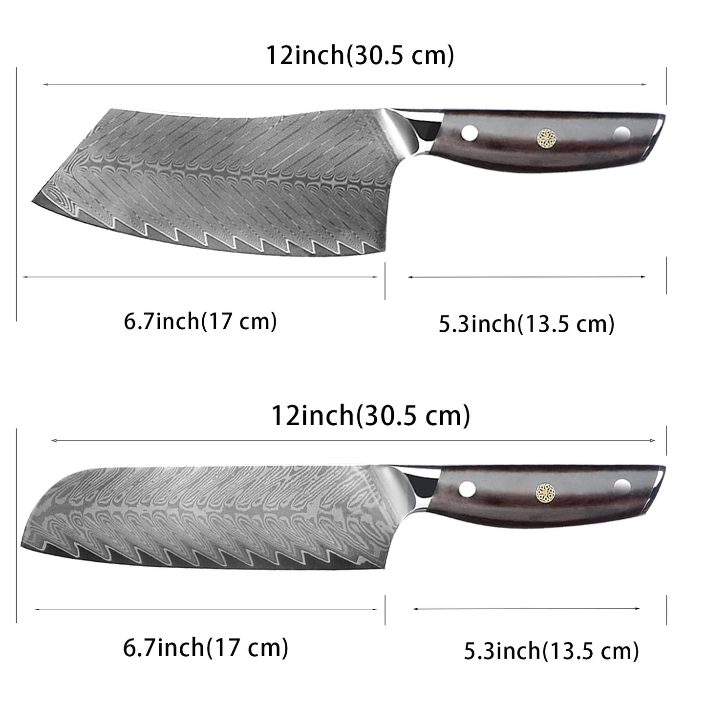 Professional Kitchen Knife High Quality Damascus Steel Chef Knife with Wood Handle Sharp Blade Utility Knife