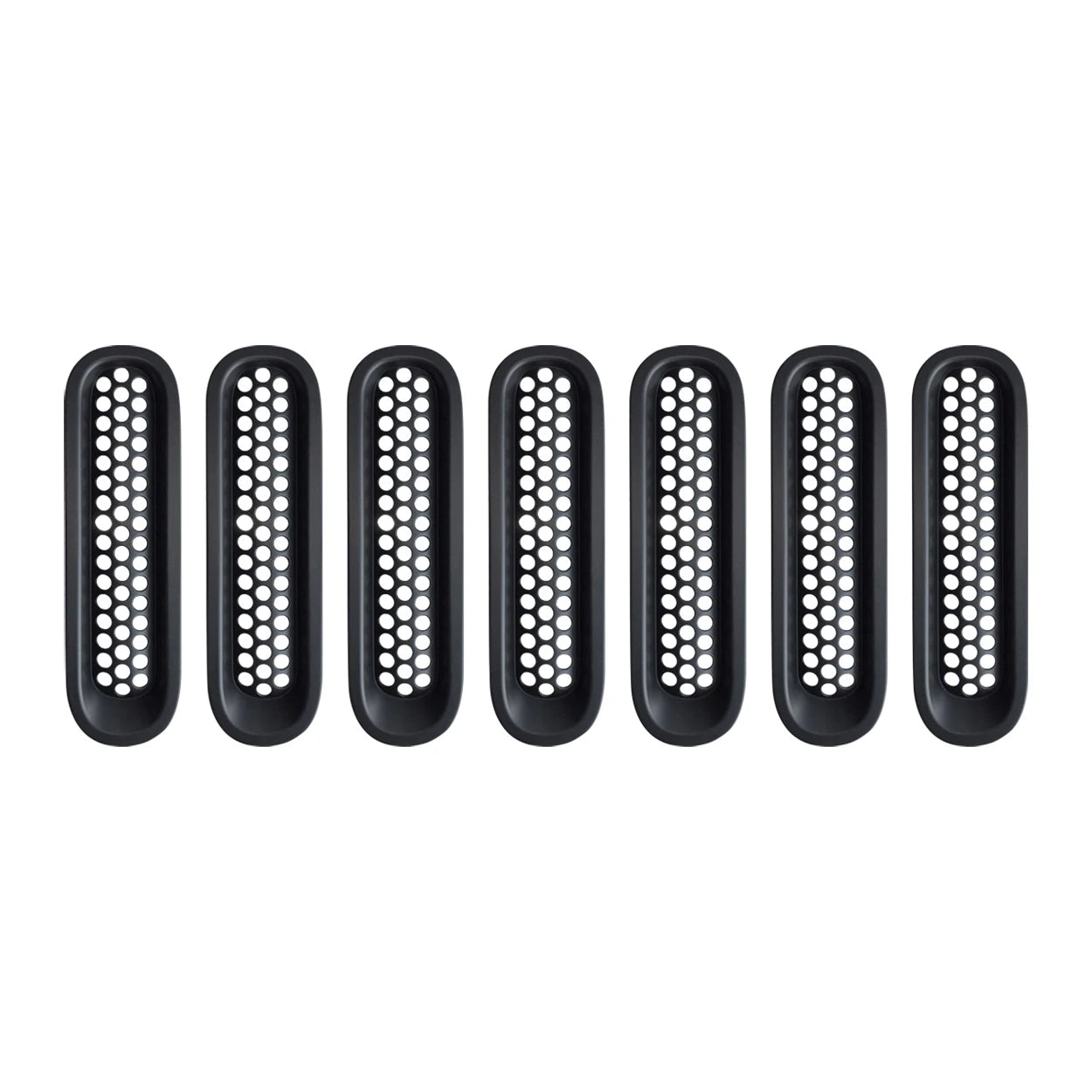 US Stock Clip-in Mesh Grille Insert - Matte Black for 2007-2015 Jeep Wrangler JK