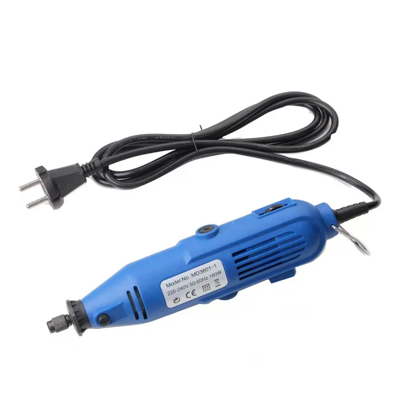 L-HT217 211pcs Electric Mini Drill Dremel Grinder Engraving Pen Grinding Machine