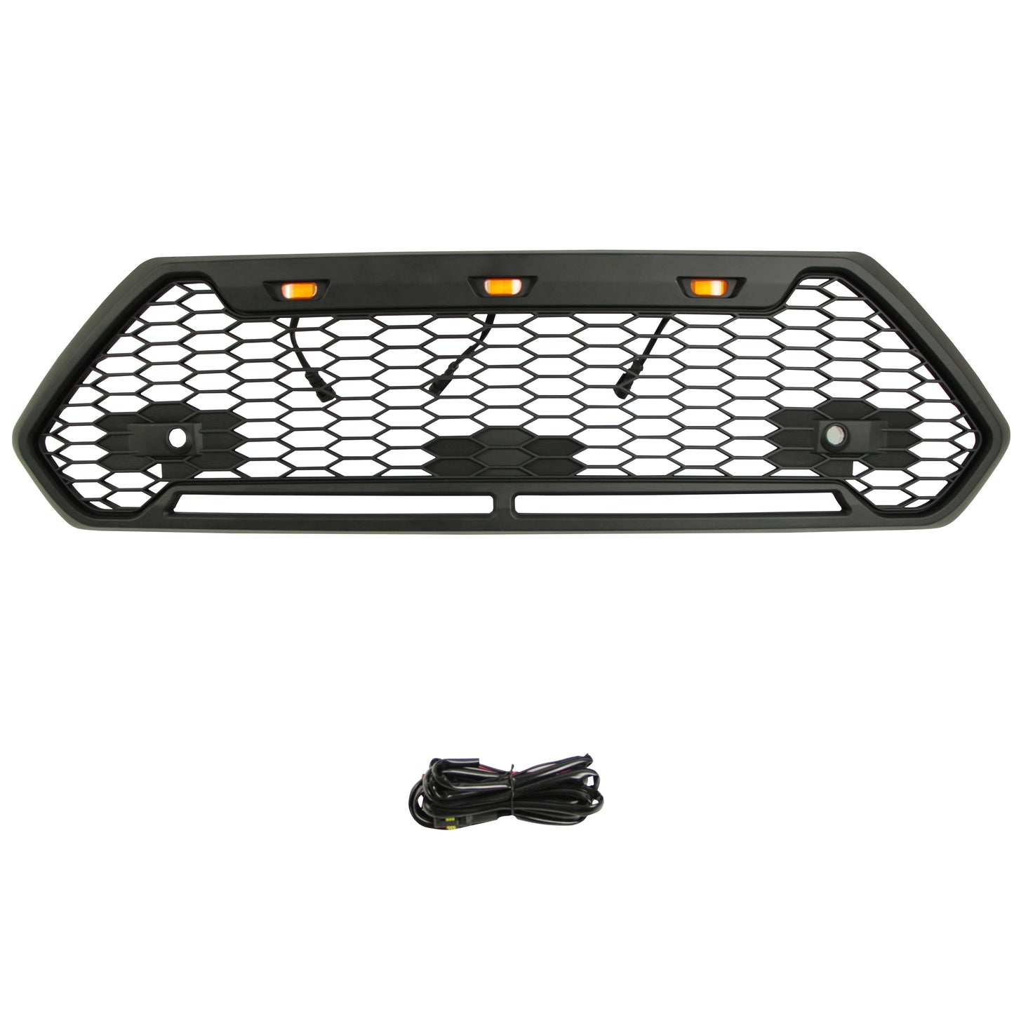 2020 New Style Honeycomb Front Grille With Amber Light Fit for RAV4