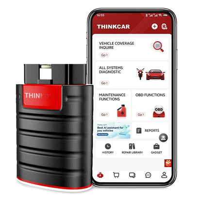2025 Thinkdiag Hot Version Full System All Car 16 Reset Service OBD2 Diagnostic Tool ECU Coding Active Test 1 Year Free