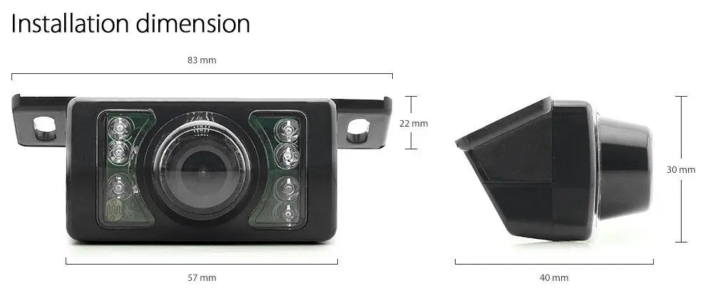 IPoster Hot Selling 7in Truck Reverse Mirror Monitor with 7 Infrared LED Night Vision US Stock Car Backup Rearview Camera Kit