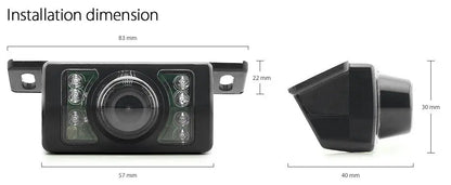 IPoster Hot Selling 7in Truck Reverse Mirror Monitor with 7 Infrared LED Night Vision US Stock Car Backup Rearview Camera Kit