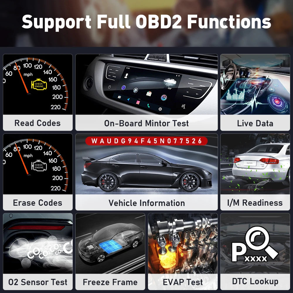 2025 KINGBOLEN Ediag Plus CAN-FD Protocol All System 16+ Reset Functions ECU Coding Active Test Bidirection Control