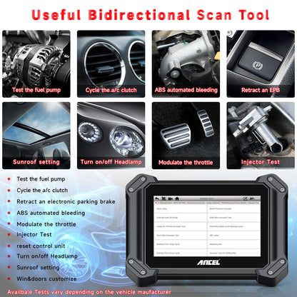 2025 ANCEL V6 PRO OBD2 Car Diagnostic Scanner Bi-Directional IMMO Keys Active Test Non Local Warehouse Bluetooth Code Reader