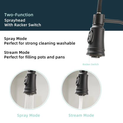 For FLG Gold Black Kitchen Faucet Smart Automatic Touchless Brass Tap Single Handle Pull-out Kitchen Sink Faucets Sensor Technol