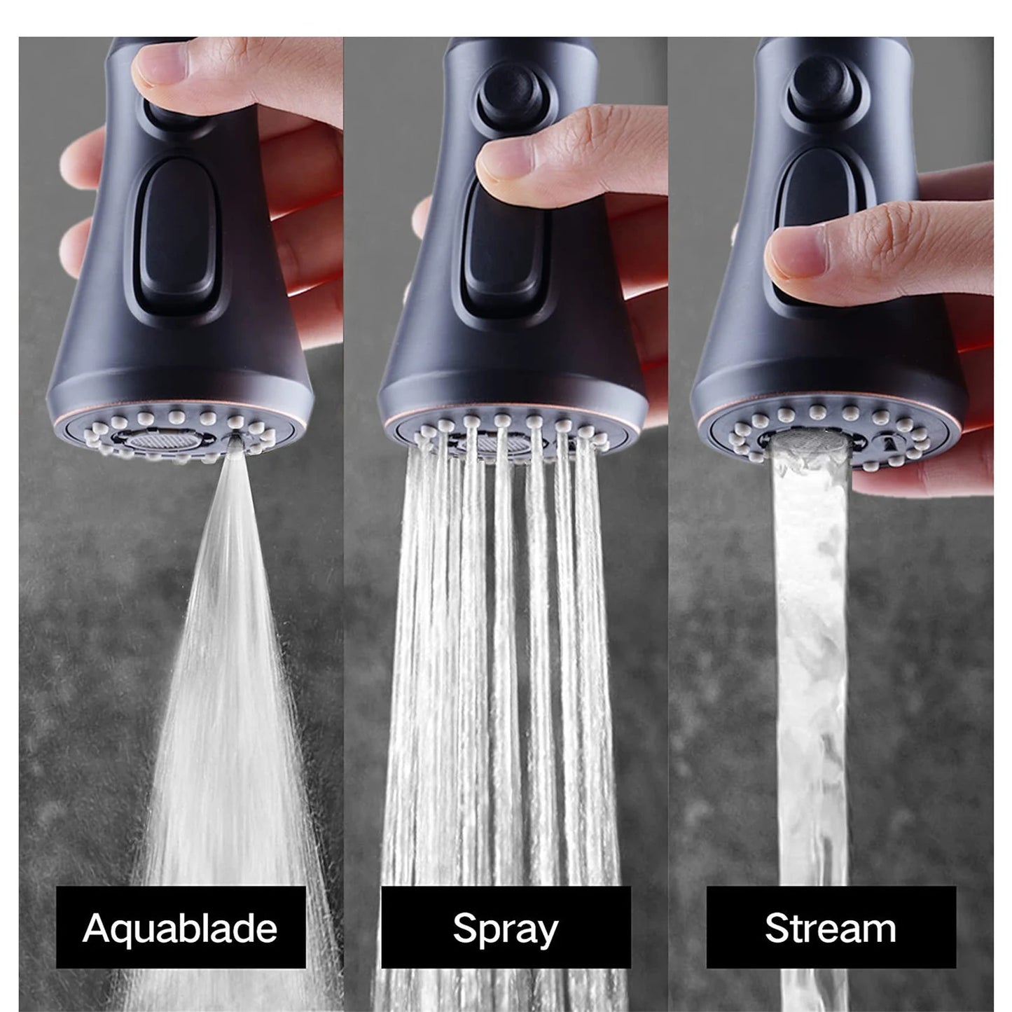 USA Stock ORB 3-Function Kitchen Sink Faucet Replacement Faucet Sprayer Head Replacement Kitchen Sink Spray Nozzle