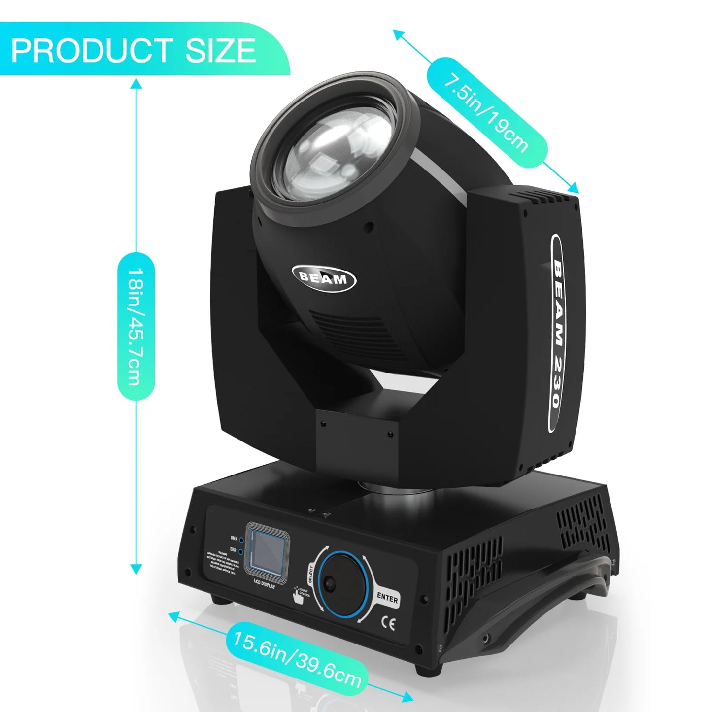 Professional Black Dmx Sharpy LED 7R Beam 230W Moving Head Lights for Disco DJ Stage Lighting Equipment Spot Lamp