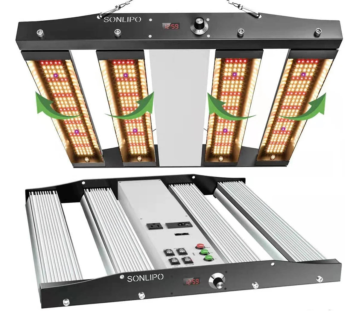 250W LED Grow Light Full Spectrum Lamp 4Bar Samsung LM281+ 2835 Indoor Plant Led Grow Light for Veg and Bloom