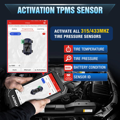 2025 CRT5011 V2 Creader TPMS Tire Pressure Monitoring Sensor Upgrade Version of CRT5011E