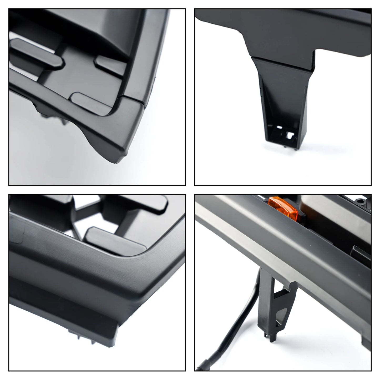 Matte Black Front Bumper Grill Grille for Toyota 4Runner 1996-2000 With Led and Letter