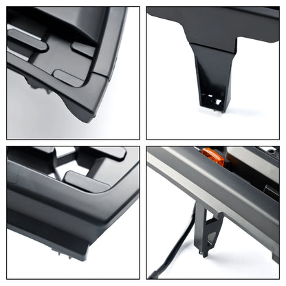 Matte Black Front Bumper Grill Grille for Toyota 4Runner 1996-2000 With Led and Letter