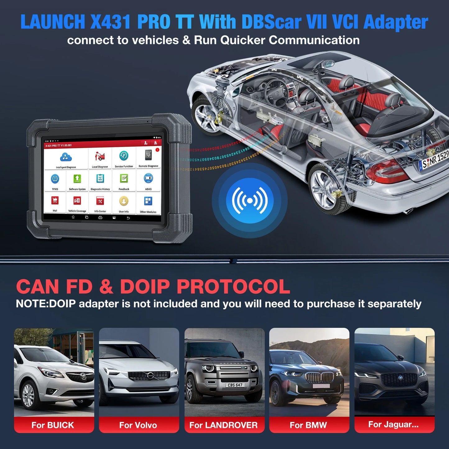 2025 Launch X431 PRO TT All System Car Diagnostic OBD2 Scanner Automotive Analyzer Same As X431 PROS V5.0 Vehicle Code Reader