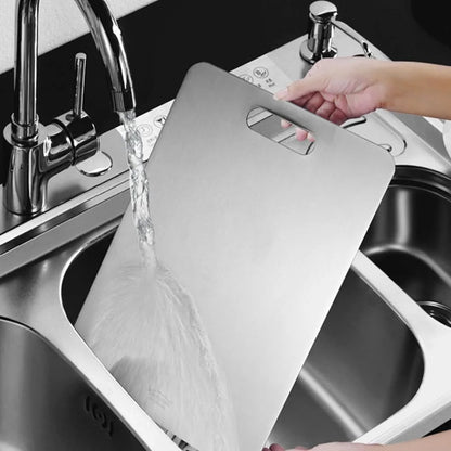 New Arrival Kitchen Gadget 304 Stainless Steel Metal Titanium Cutting Board for Kitchen