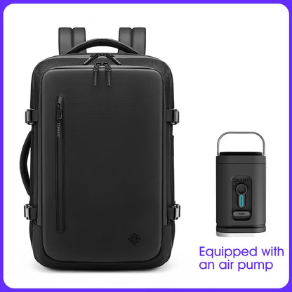 Luxury Business Anti Theft Waterproof Backpack Laptop Travel Backpack for Men Outdoors Vacuum Compression Backpack