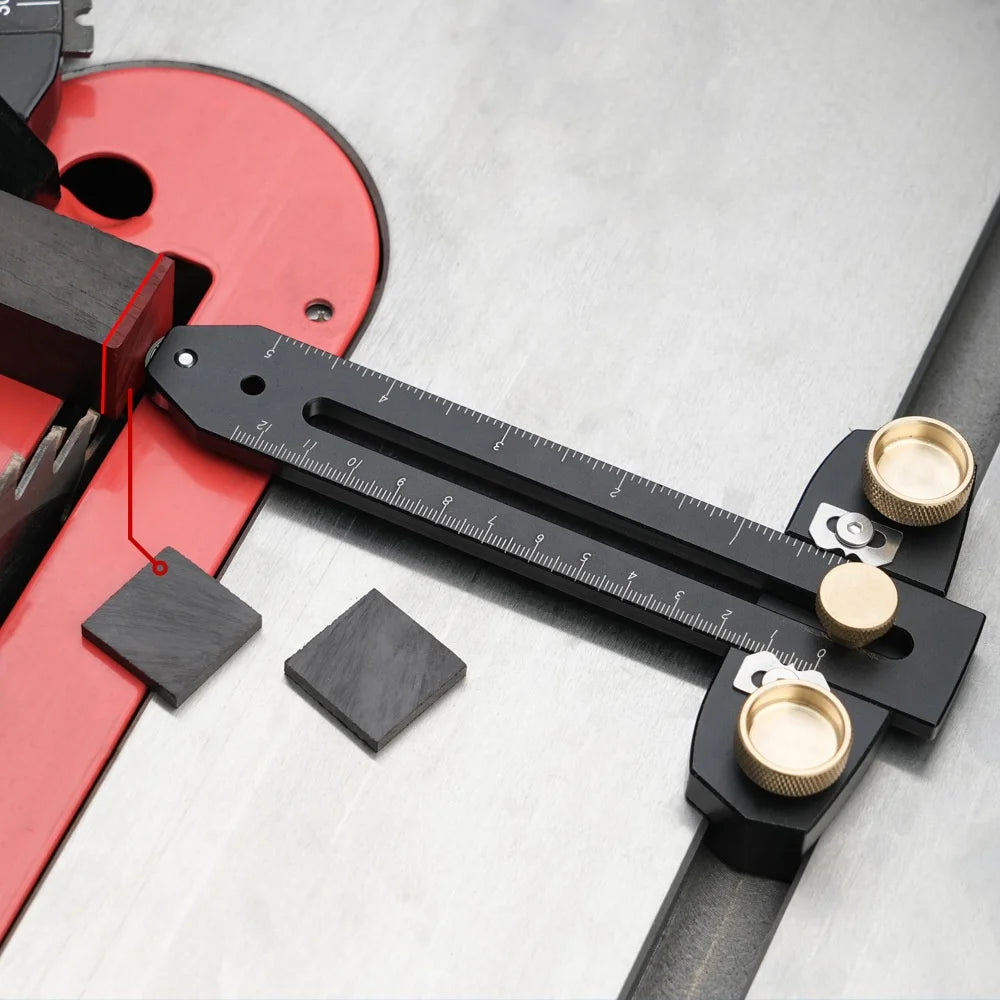 Professional Grade Adjustable Table Saw Dial Indicator Gauge Fence Alignment Jig Hand Tools