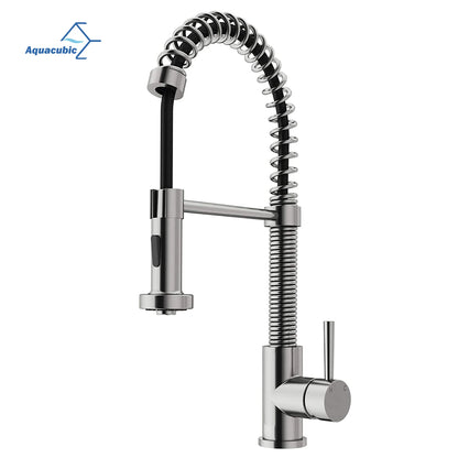 New American CUPC Approved Pull Out Spring Loaded Kitchen Sink Mixer Tap