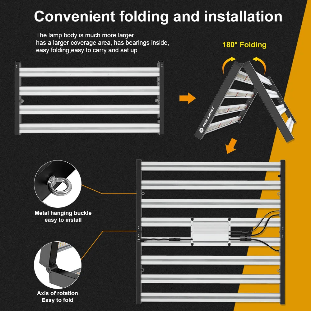 Best Price Phlizon 640W Dimmable LED Grow Light Daisy Chain Group Control Commercial LED Plant Light