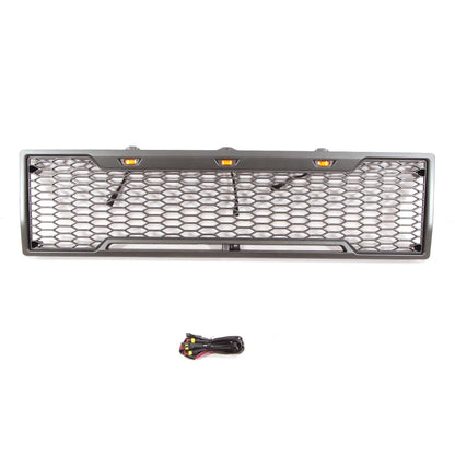 Raptor Style Conversion Front Bumper Black Mesh Grille W/LED Fit for 1980-1986 Ford BRONCO F150