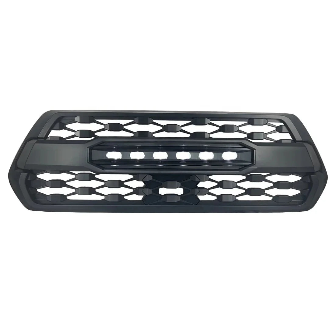 US Stock Front Grille With Led Off-Road Lights for 2016-2021 Toyota Tacoma- Matte Black