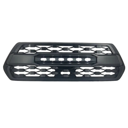 US Stock Front Grille With Led Off-Road Lights for 2016-2021 Toyota Tacoma- Matte Black