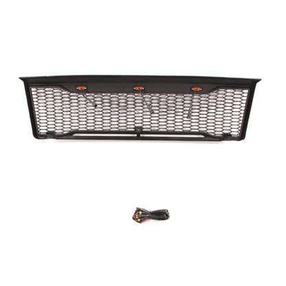 Auto Parts Front Grille Mesh Grille W/LED Fit for 1992-1996 Ford BRONCO F150