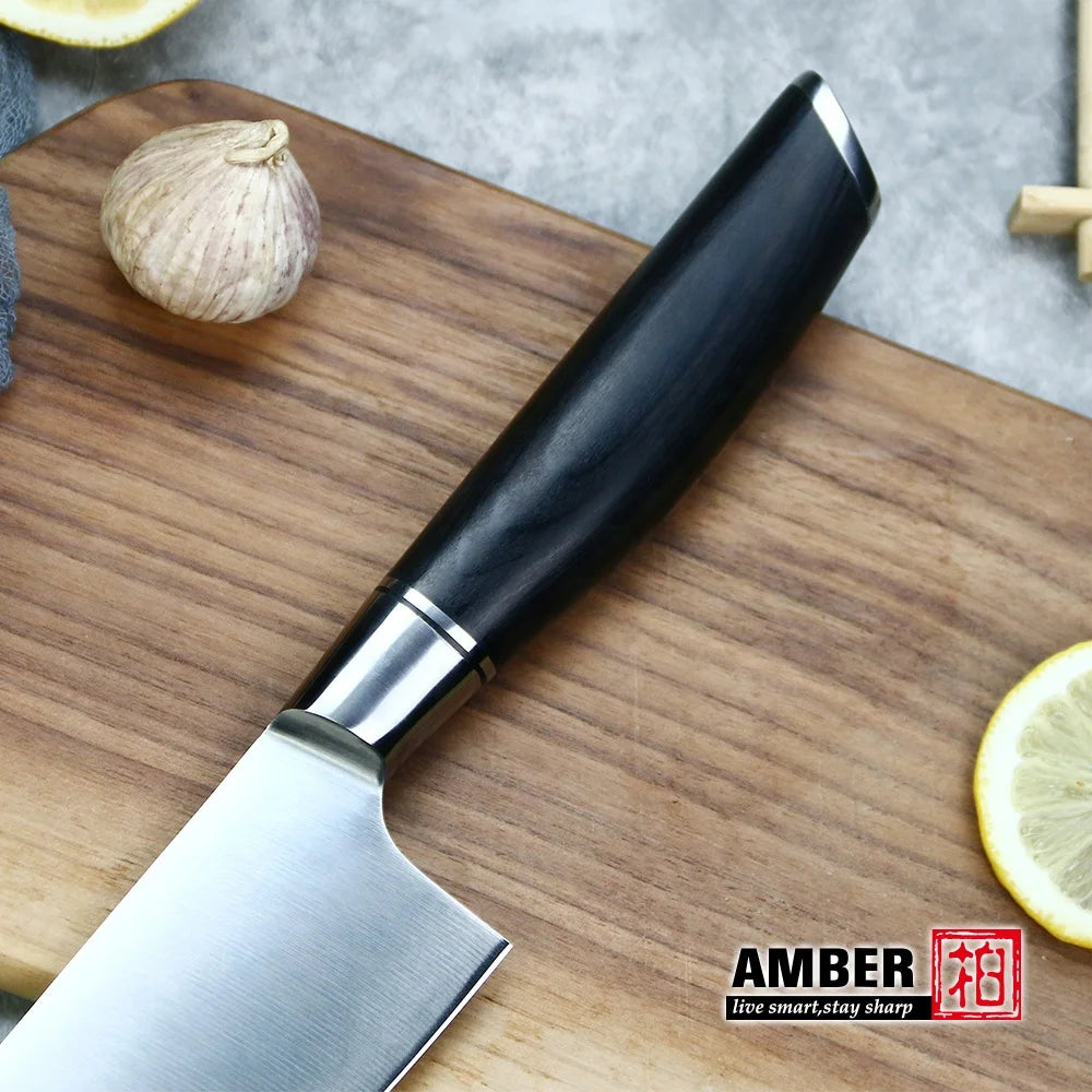 Custom Logo 8 Inch High Carbon German Stainless Steel Chef Knife Wood Handle