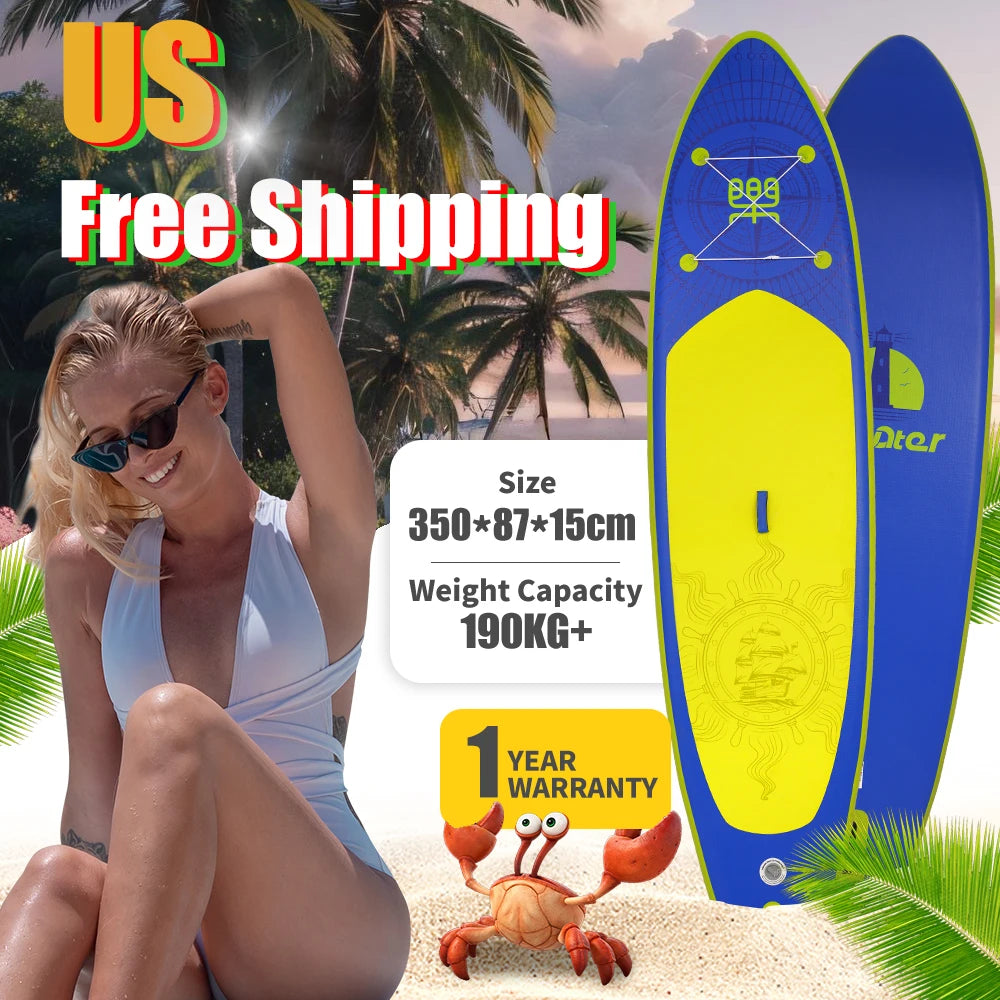 US Free Shipping Dropshipping Wholesale Waterplay Surfing sup Stand up Paddle Board Surfboard Surf Board Paddle Board Inflatable