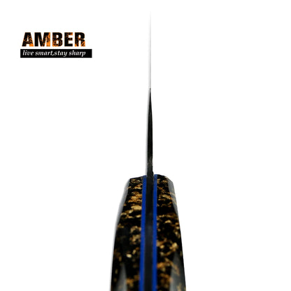 New Product Full Tang Vacuum Treated 10Cr15MoV High Carbon Steel 8 Inch Handmade Chef Knife