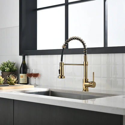 High Quality Single Handle Modern Kitchen Faucet Commercial Home Water Tap with Brass Ceramic Classic Contemporary Accessories