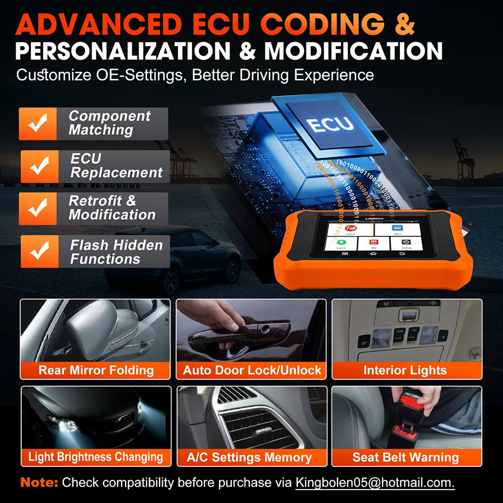 USA EU Warehouse LAUNCH Creader Elite 2.0 for BBA Full System 12V Auto Diagnostic Tool OBD2 EOBD Car Scanner