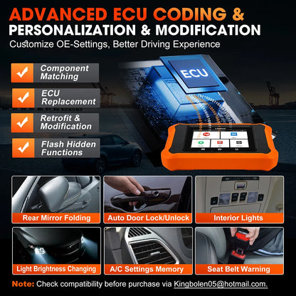 USA EU Warehouse LAUNCH Creader Elite 2.0 for BBA Full System 12V Auto Diagnostic Tool OBD2 EOBD Car Scanner