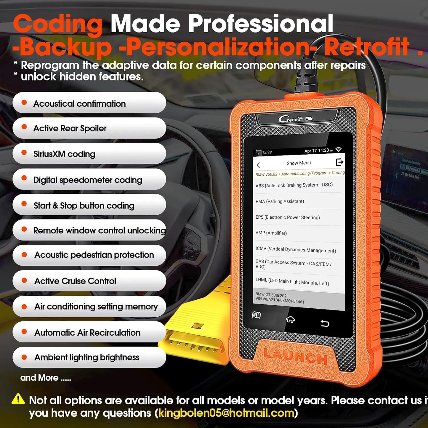 2025 Launch CRE for BMW Full System Diagnose Machine for Cars Professional OBD2 Automotive Code Reader for BMW/Mini/Rolls-Royce