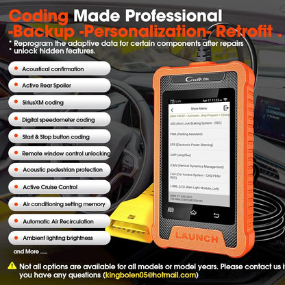 2025 Launch CRE for BMW Full System Diagnose Machine for Cars Professional OBD2 Automotive Code Reader for BMW/Mini/Rolls-Royce