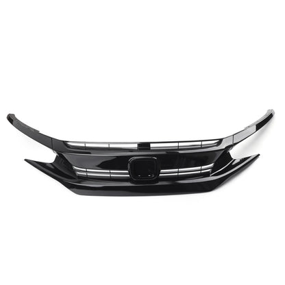 For Honda Civic Coupe Sedan 2016 2017 2018 Front Hood Grill Grille Eyelid With Letter US Stock
