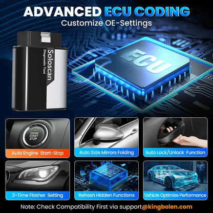 KINGBOLEN SOLOSCAN Auto Diagnostic Tools Full System Bidirectionnal ECU Coding Scanner Lifetime Free Update