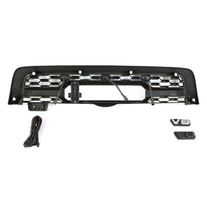 Car Mesh Front Grille With Light Fit for Sequoia 2005-2007