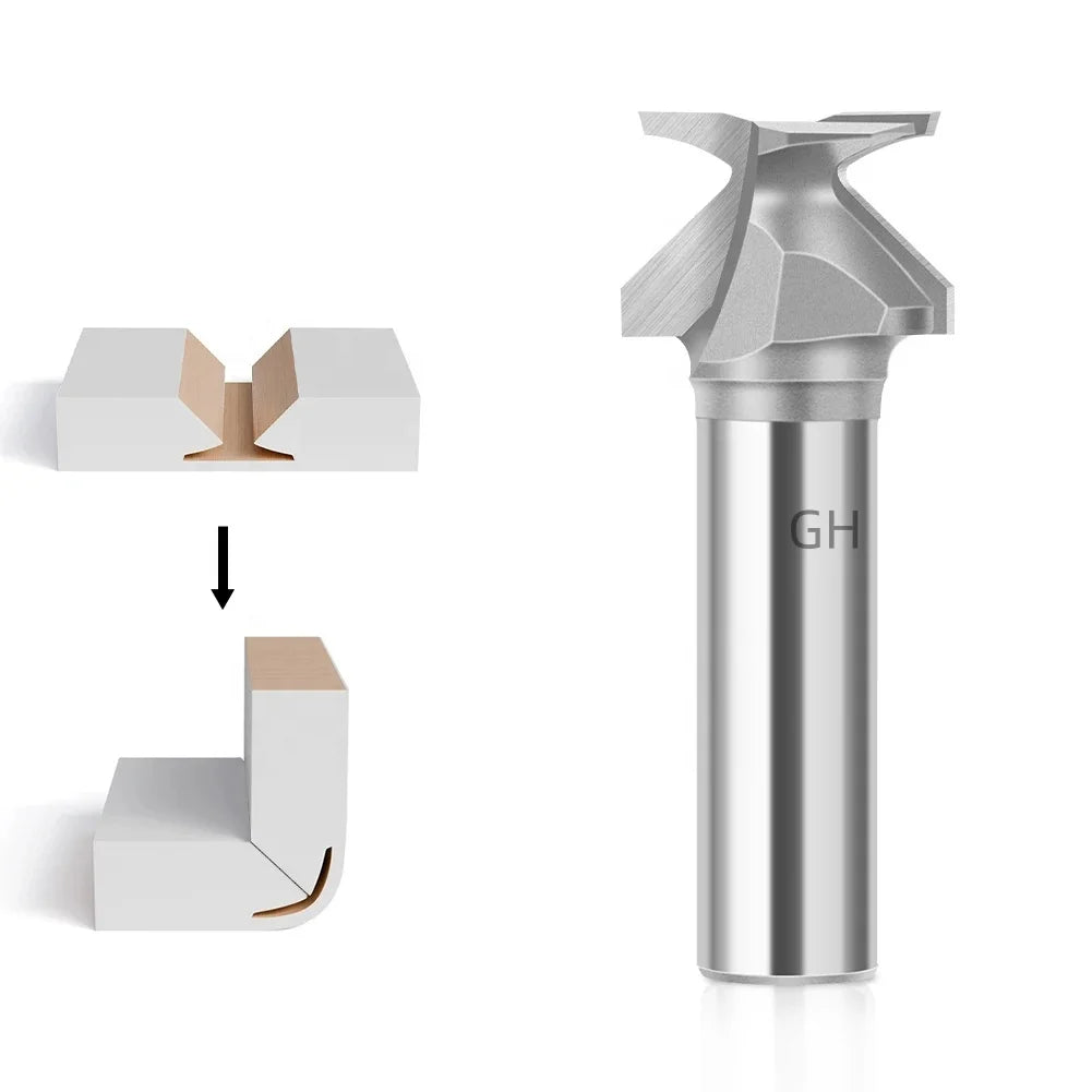 R18 R30 Woodworking Circular Bending Grooving Tool Arc Wood Bending Integrated Forming Router Bits