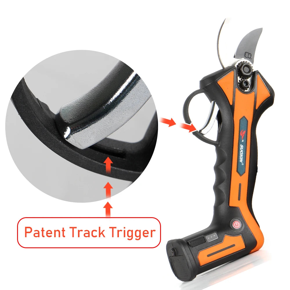 SK5 Steel Electric Pruning Shears,Cordless 8V Lithium Battery Power Shear USB Charge,20MM/0.8inch Custom Cordless Pruning Shears