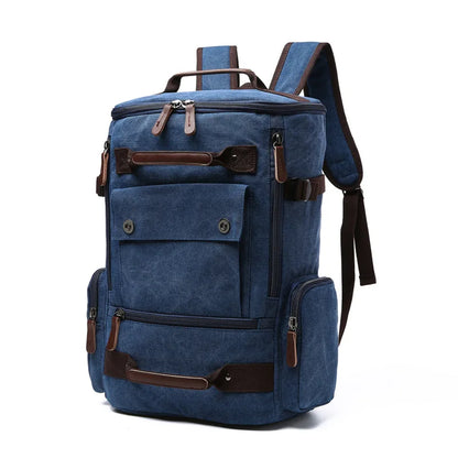 ZUOLUNDUO High Capacity Casual Canvas Travel Backpack Vintage Backpack Men's Backpacks
