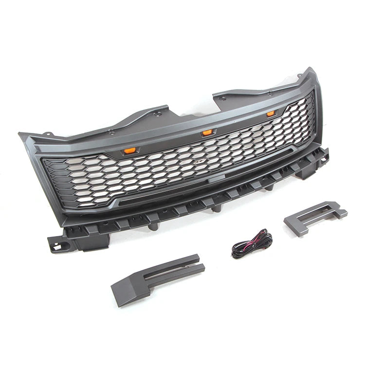 Front Grille Matte Black LED Raptor Style Fit for 2007-2010 Ford Edge
