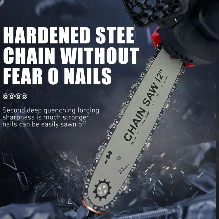 DTWA2-0070 12\" Rechargeable Cordless Chainsaw Portable Industrial Grade Brushless Electric Chain Saw