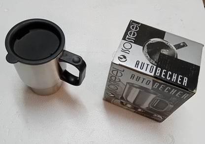 Bicchiere Acciaio Inox Contenitore Termico Auto 0,40 L