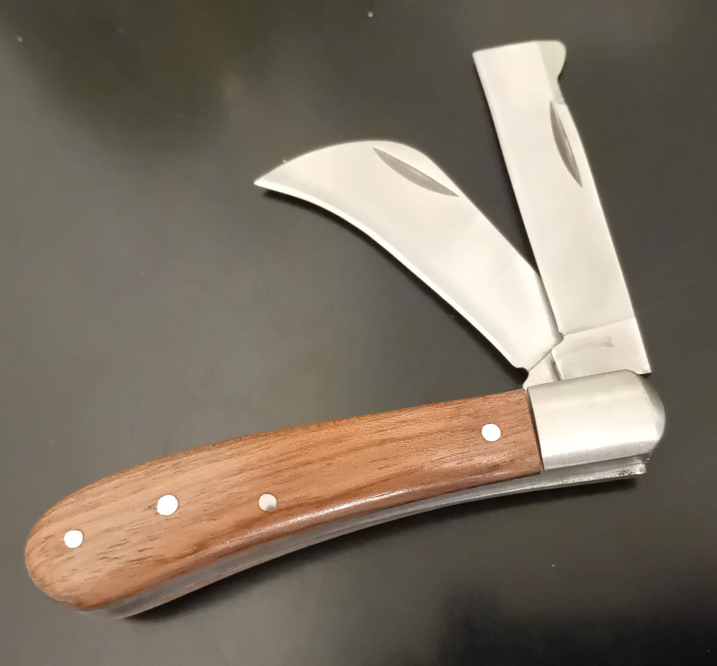 Coltello innesto-giardinaggio-fiori lama doppia inox 65 mm Steels_IP -CR042