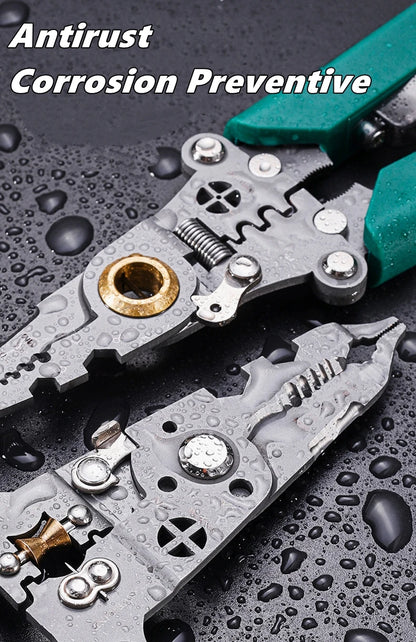 Spelafili multifunzionale con penna per test elettrico, pinza per cavi pieghevole, pinza pieghevole elettrica per il taglio