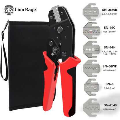 Pinze pressate Strumenti per elettricisti Strumento di crimpatura Terminali elettrici Morsetto Elettronica Premendo connettore Scatola per ganasce a mano